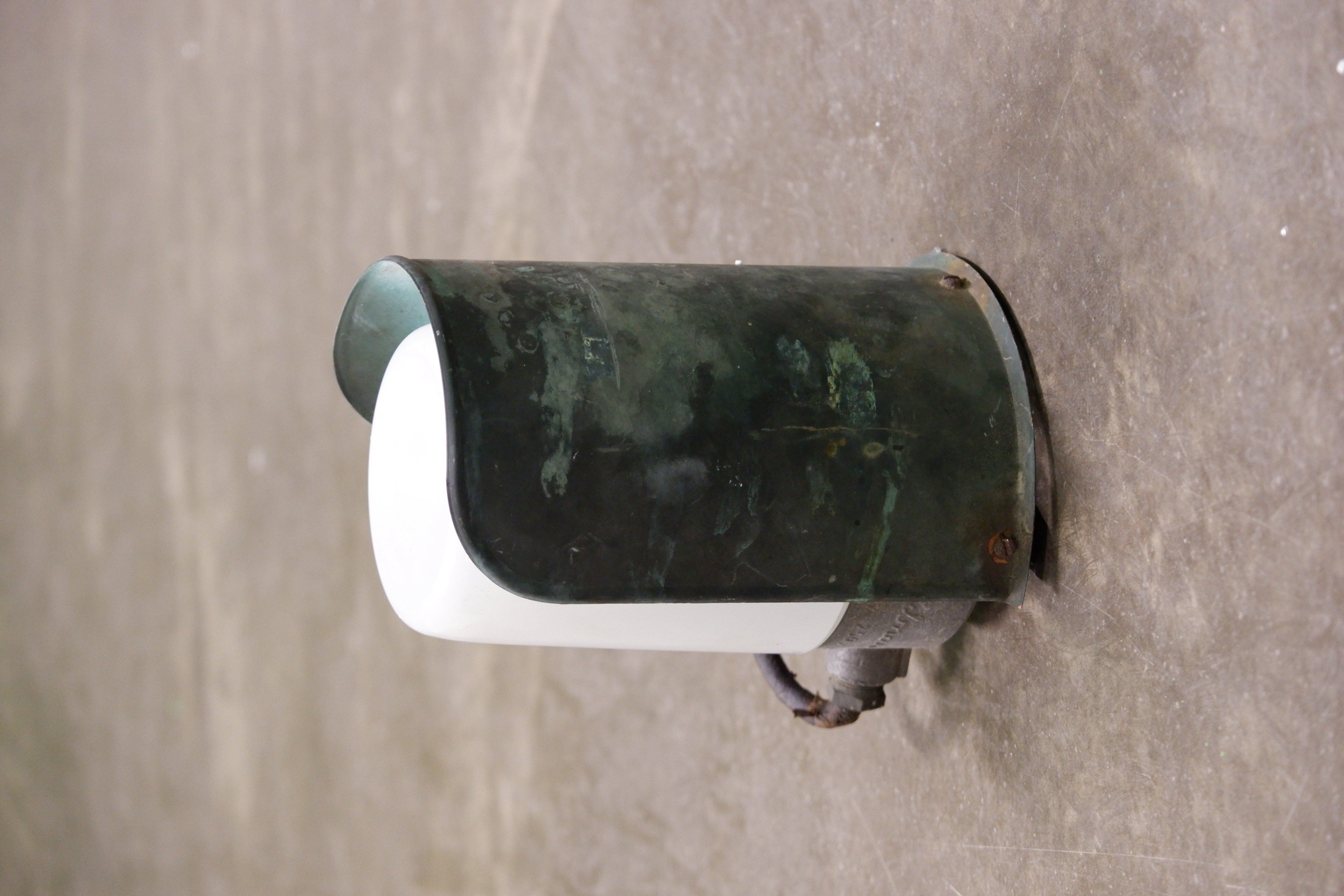 Paavo Tynell outside copper wall lamp model 7307 for Idman, circa 1950.