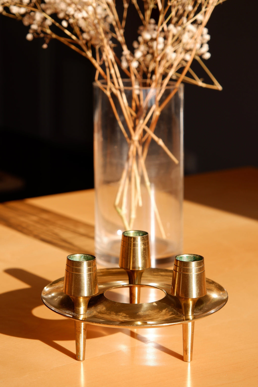 Paavo Tynell Brass Candle Holders for Taito.