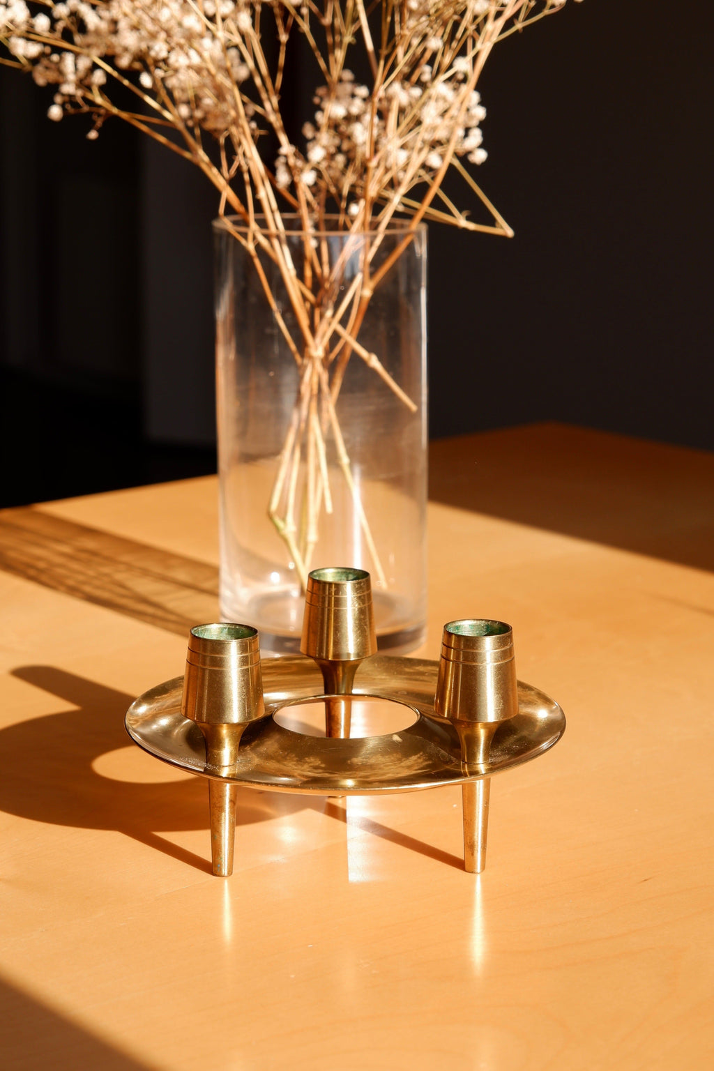 Paavo Tynell Brass Candle Holders for Taito.