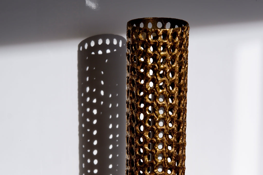 Important Pierre Forssell table lamp in solid brass, Circa 1975.