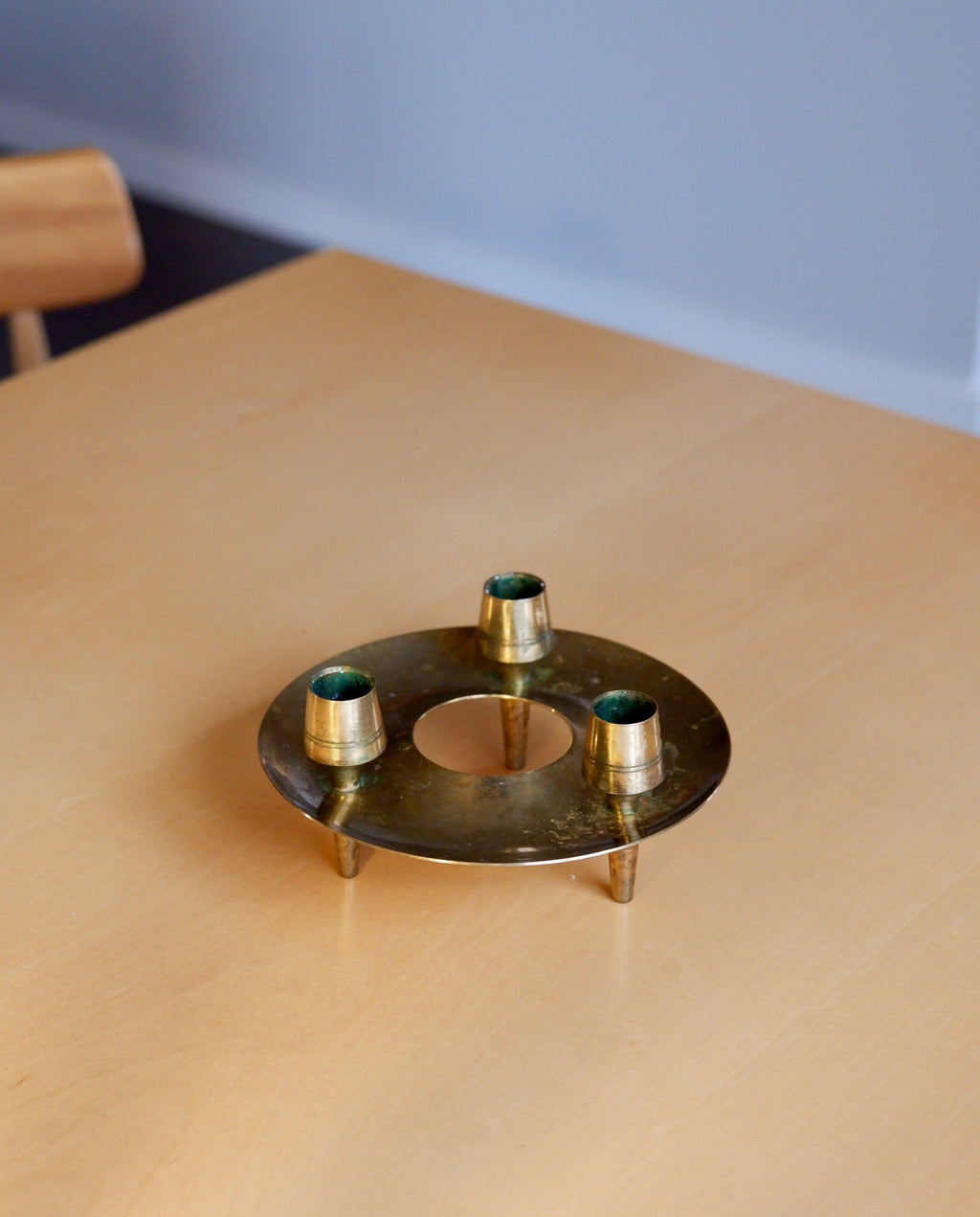 Paavo Tynell Brass Candle Holders for Taito.