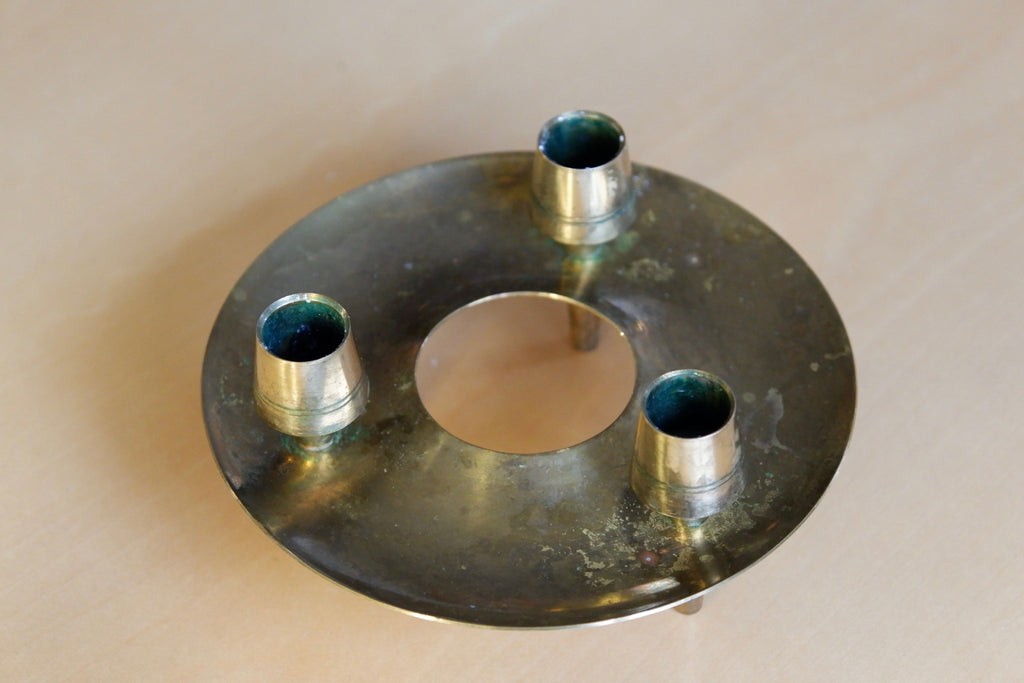Paavo Tynell Brass Candle Holders for Taito.