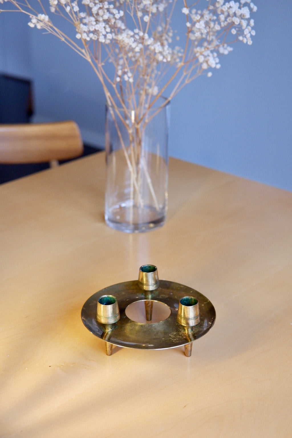 Paavo Tynell Brass Candle Holders for Taito.