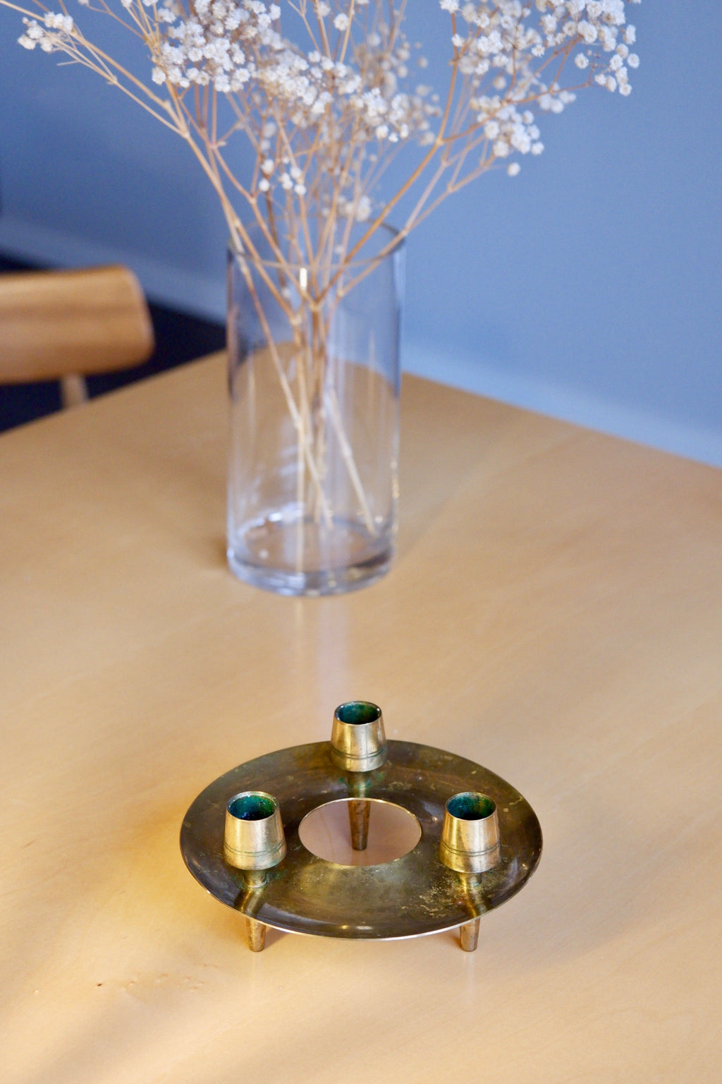 Paavo Tynell Brass Candle Holders for Taito.