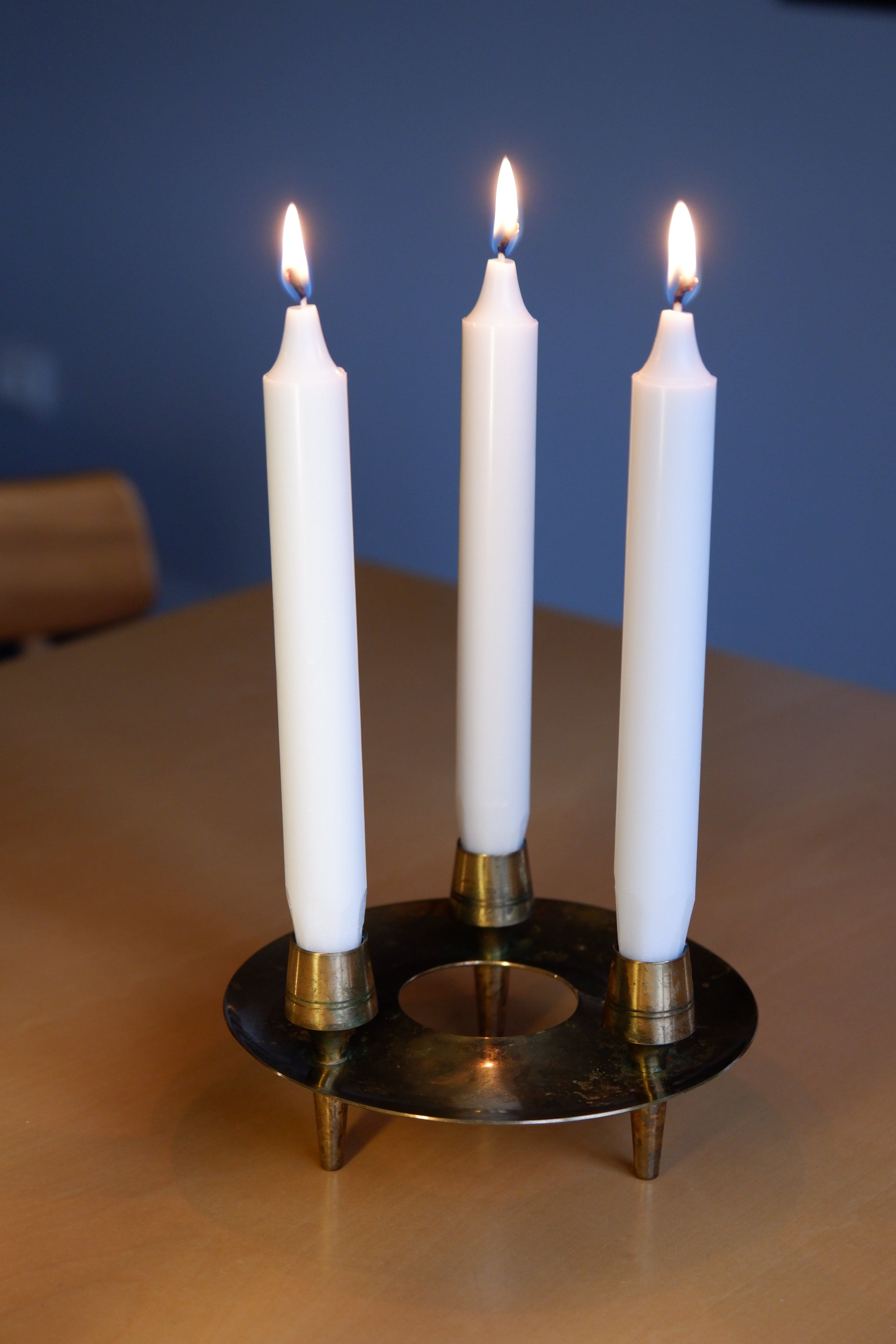 Paavo Tynell Brass Candle Holders for Taito.