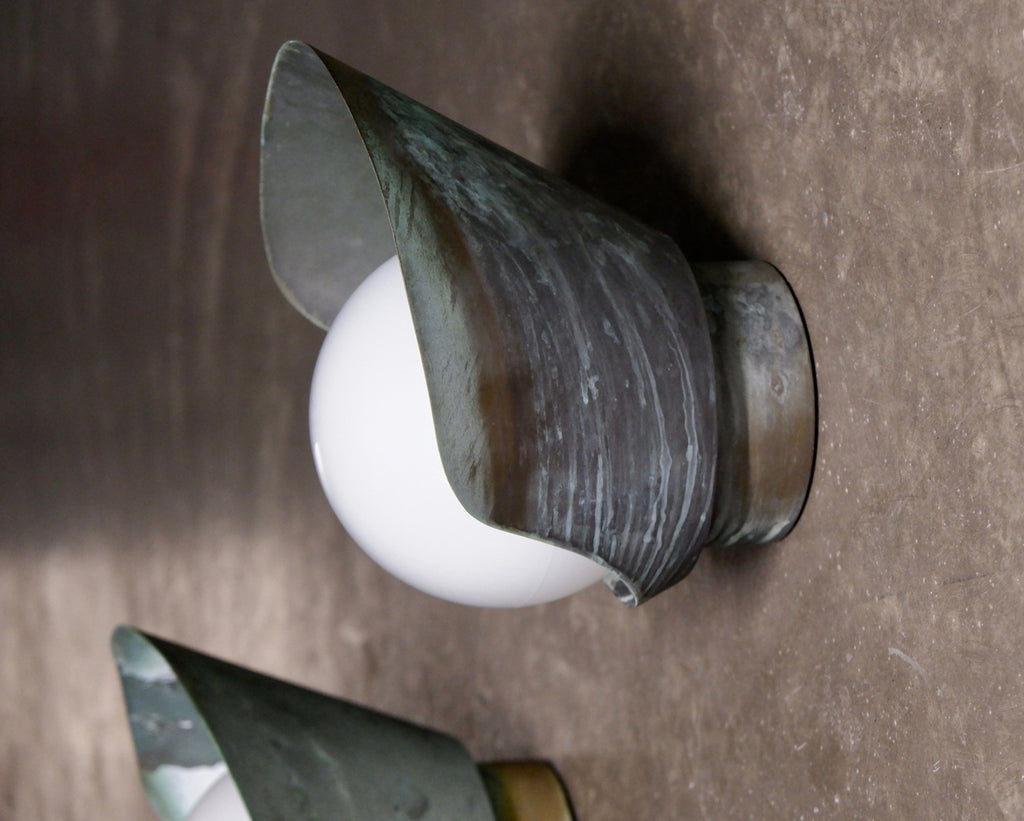 Paavo Tynell, pair of outside lamp model 7309 for Taito oy, circa 1940.