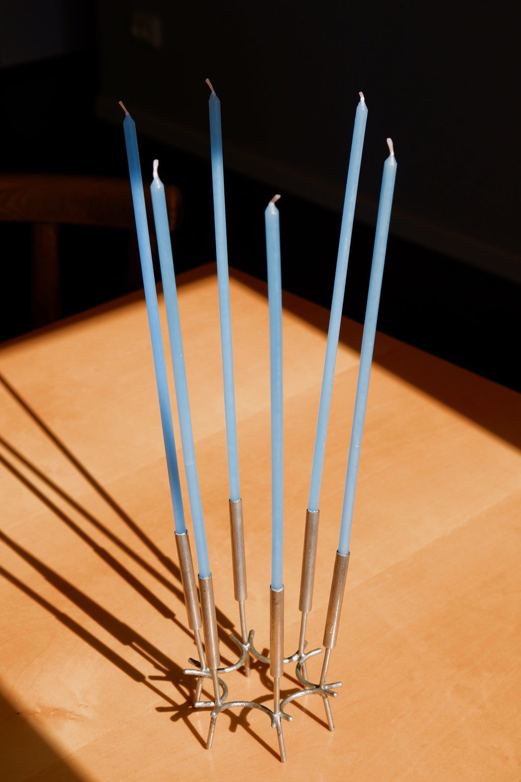 Paavo Tynell Candelabre, nikel brass circa 1960.