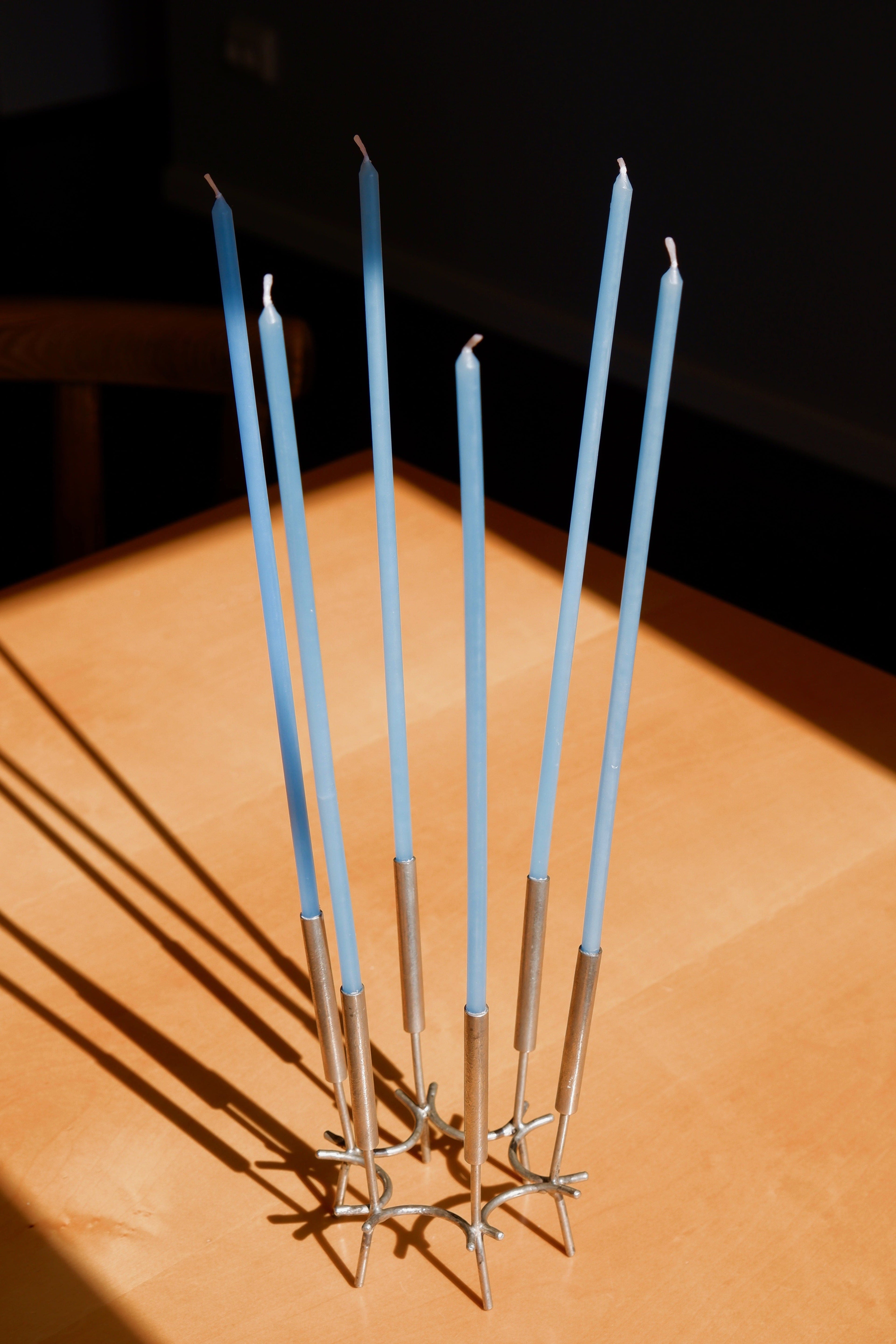 Paavo Tynell Candelabre, nikel brass circa 1960.