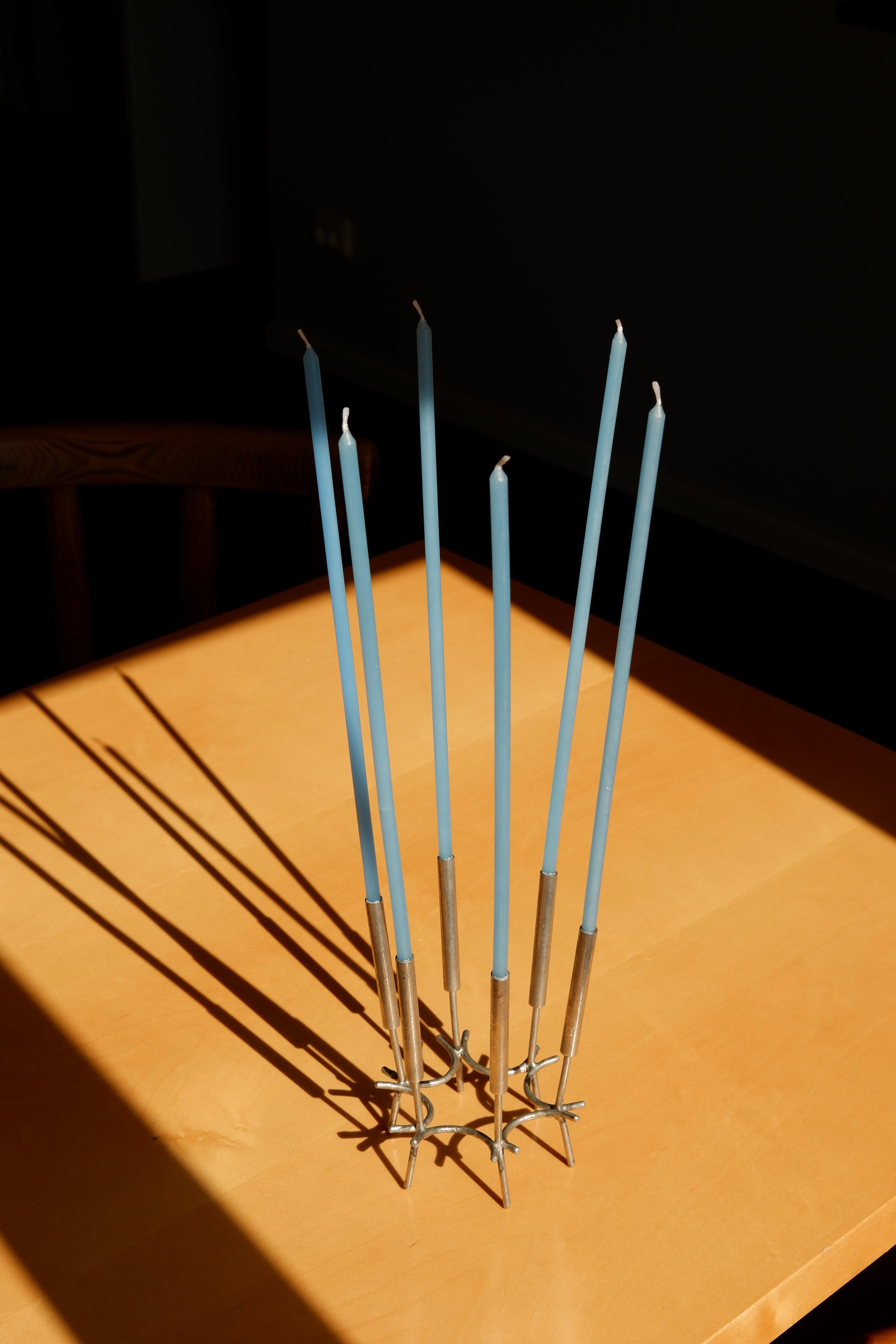 Paavo Tynell Candelabre, nikel brass circa 1960.