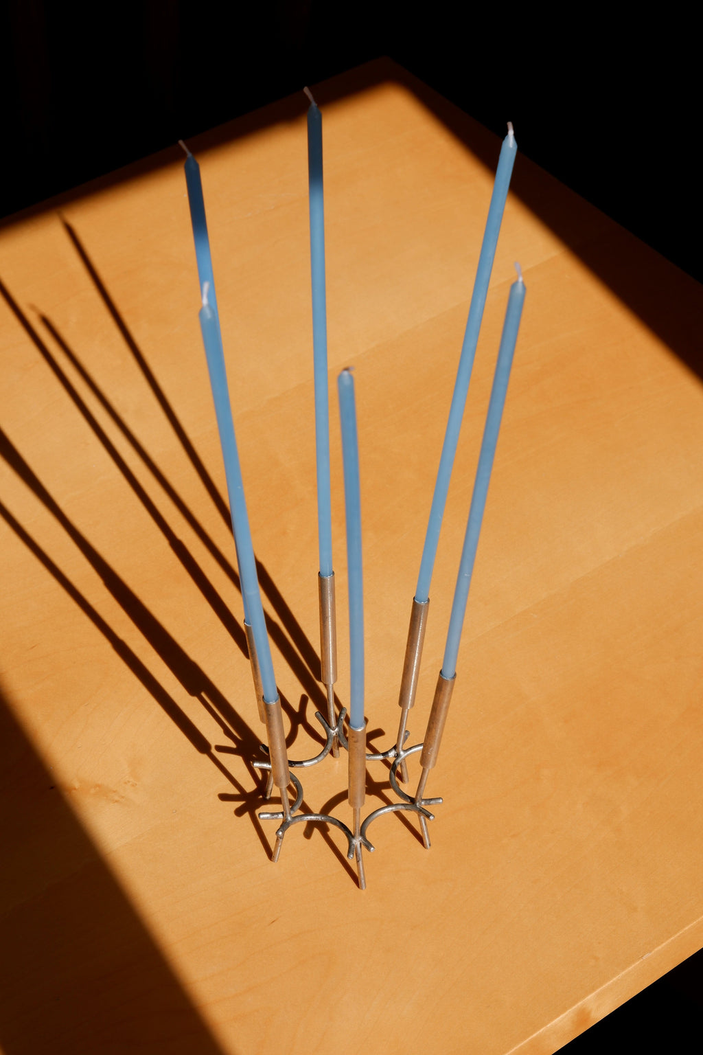 Paavo Tynell Candelabre, nikel brass circa 1960.