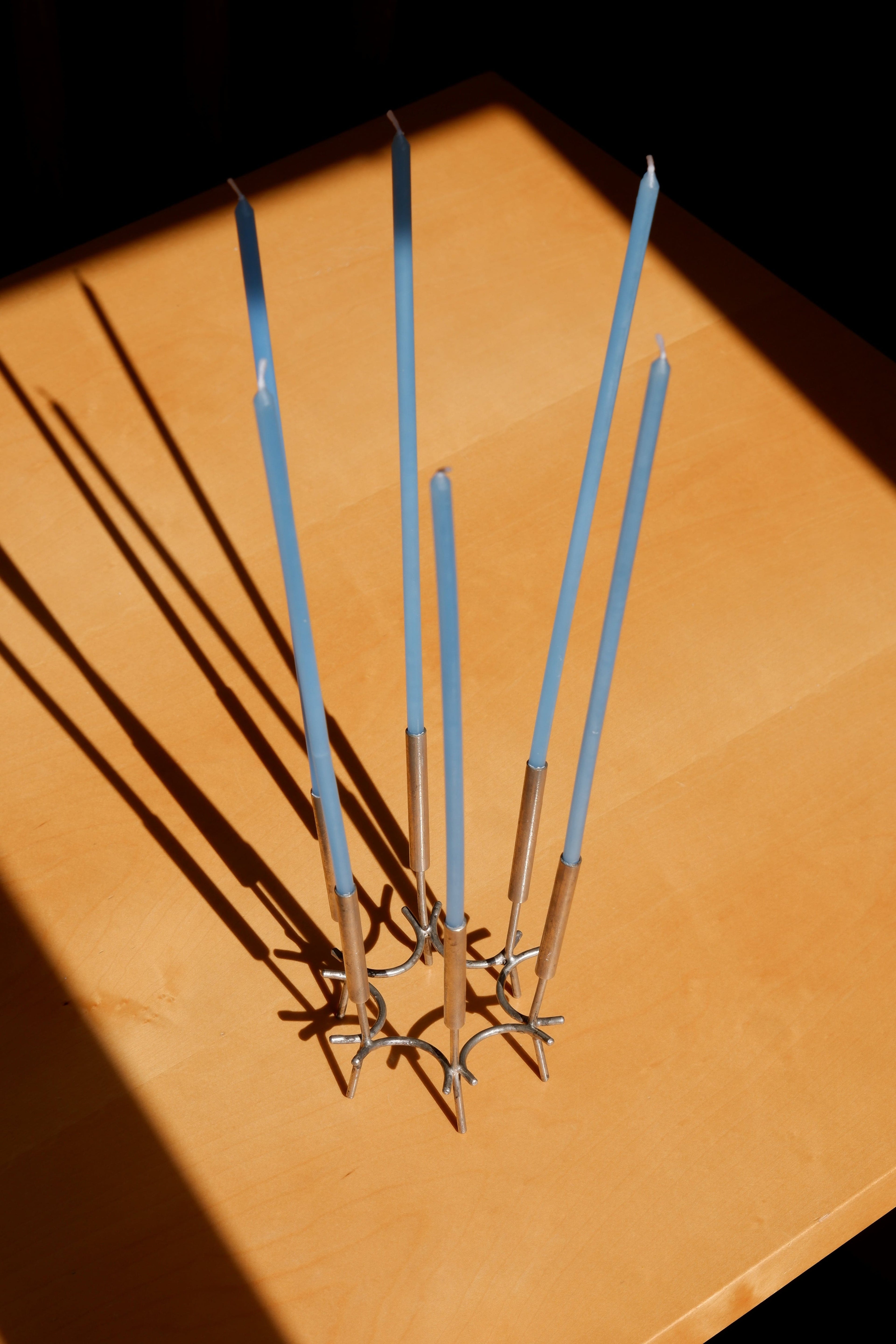Paavo Tynell Candelabre, nikel brass circa 1960.