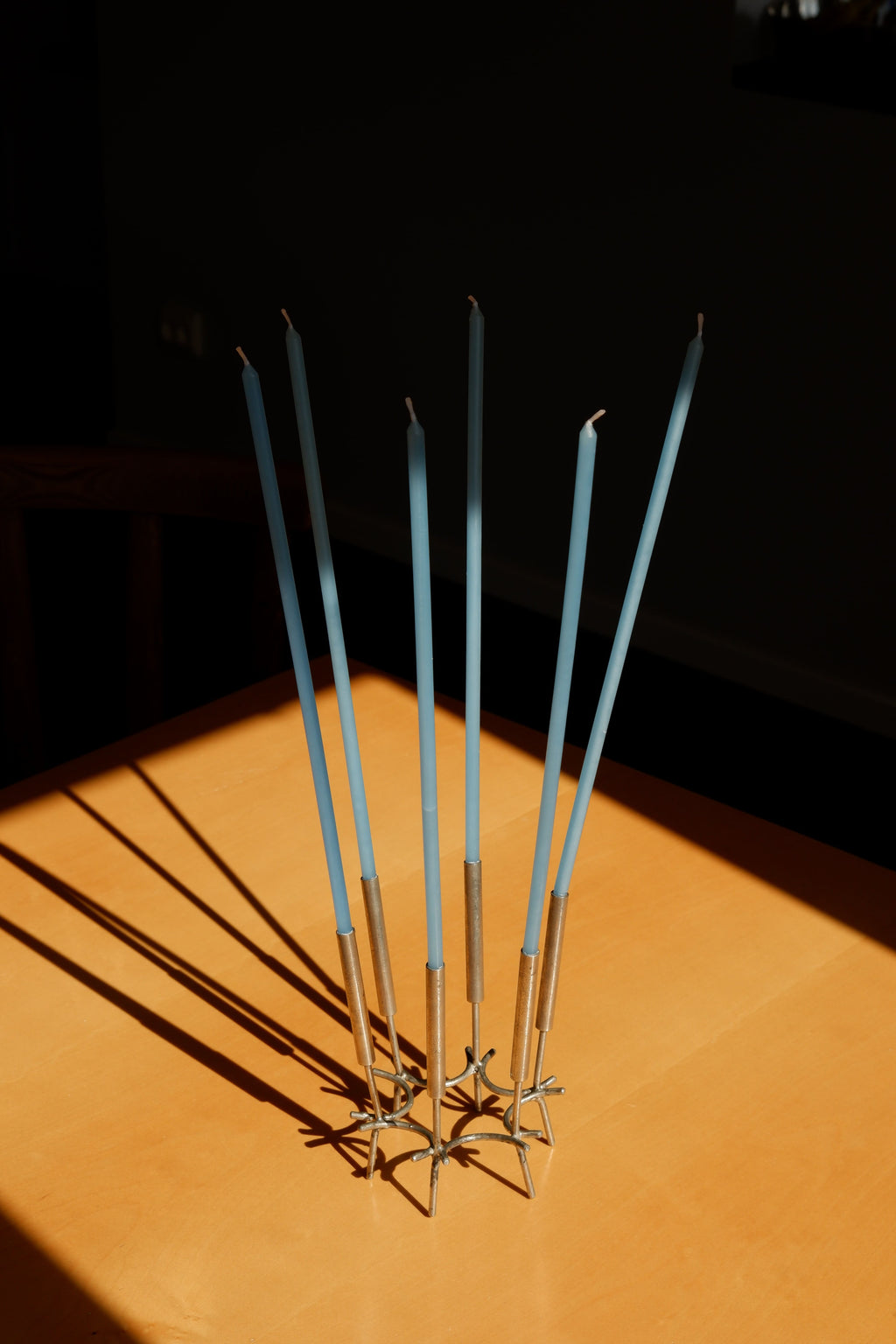 Paavo Tynell Candelabre, nikel brass circa 1960.