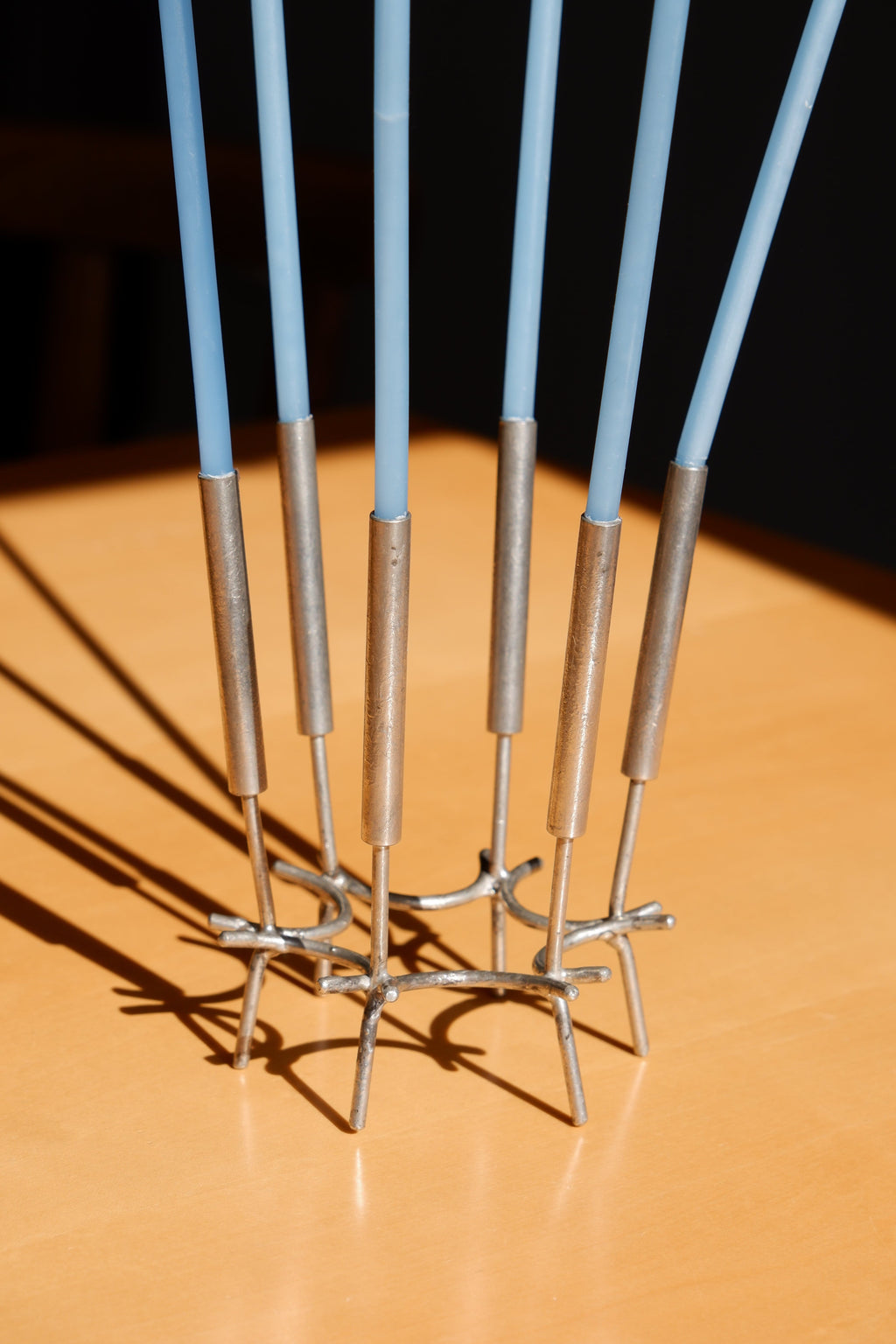 Paavo Tynell Candelabre, nikel brass circa 1960.