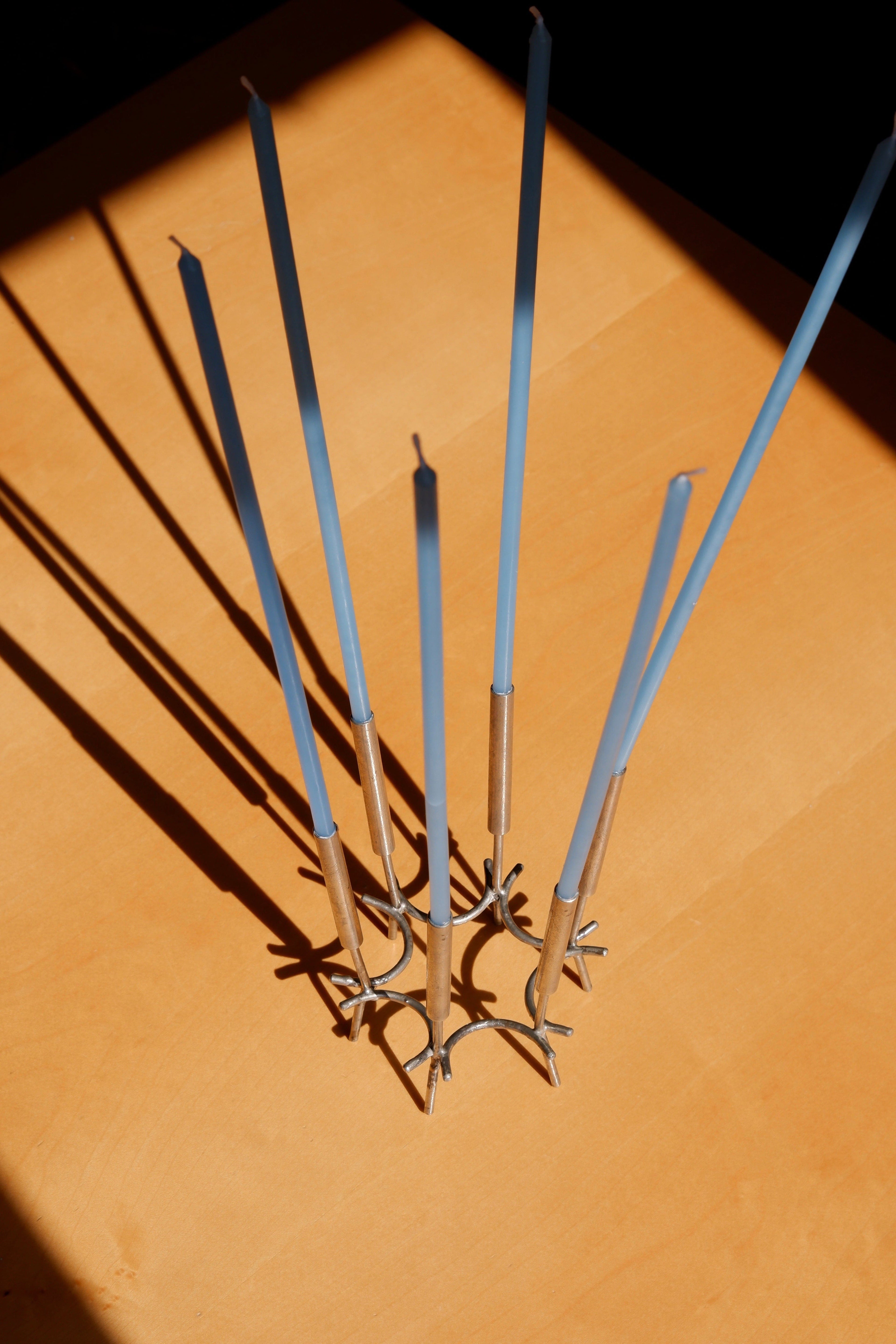 Paavo Tynell Candelabre, nikel brass circa 1960.
