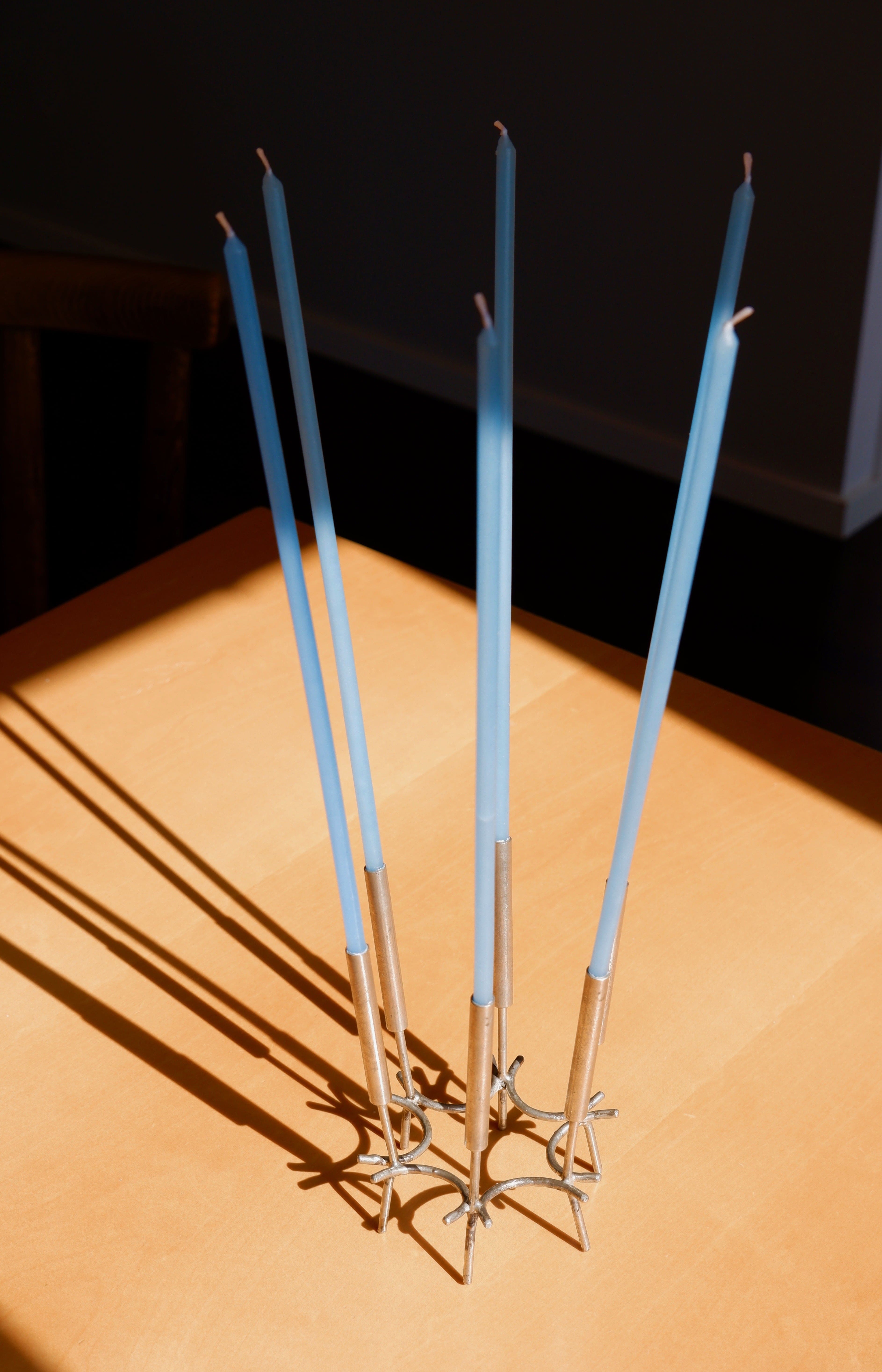 Paavo Tynell Candelabre, nikel brass circa 1960.