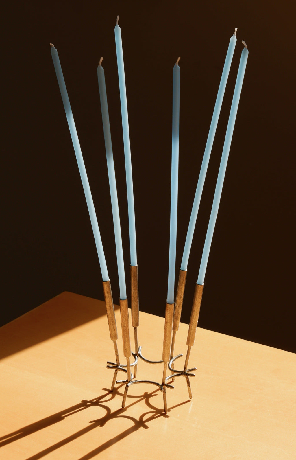 Paavo Tynell Candelabre, nikel brass circa 1960.