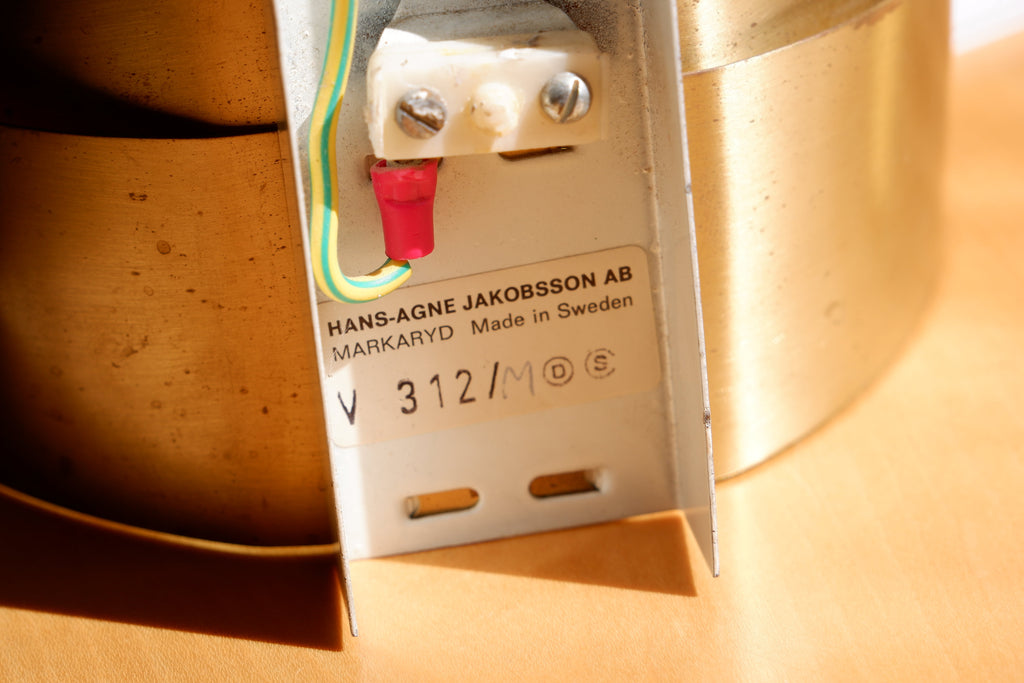 hans Agne Jakobsson model V312 in brass circa 1960.