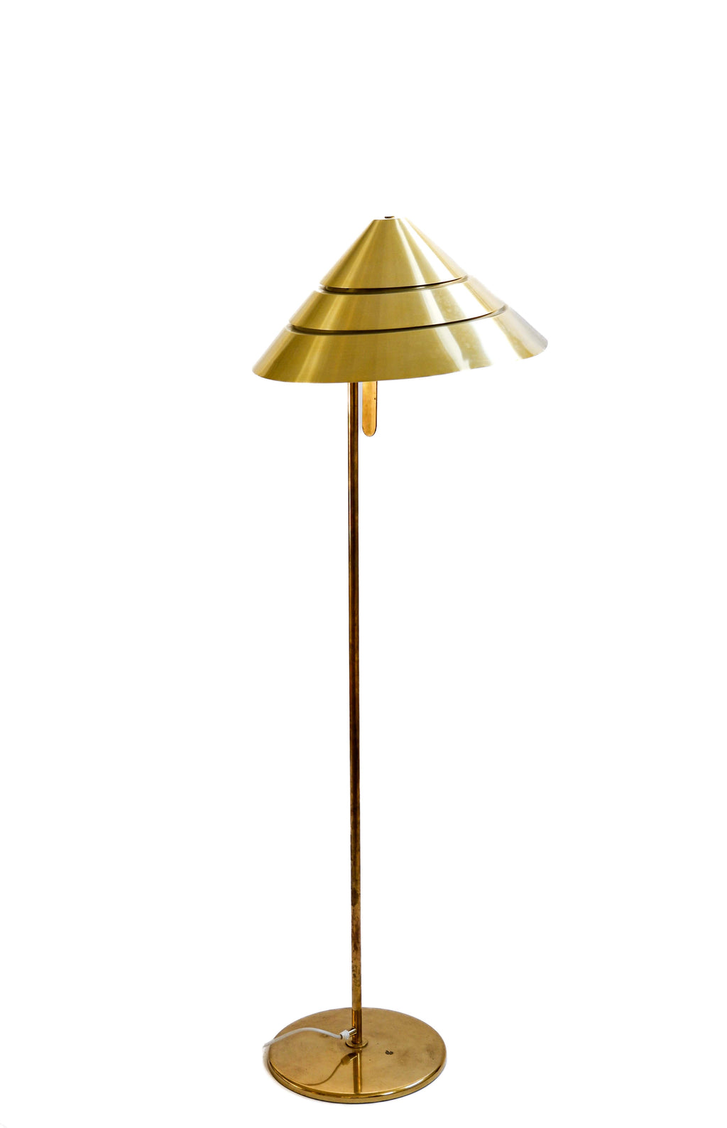 Hans Agne Jakobsson, brass floor lamp model Tropicana, circa 1970.