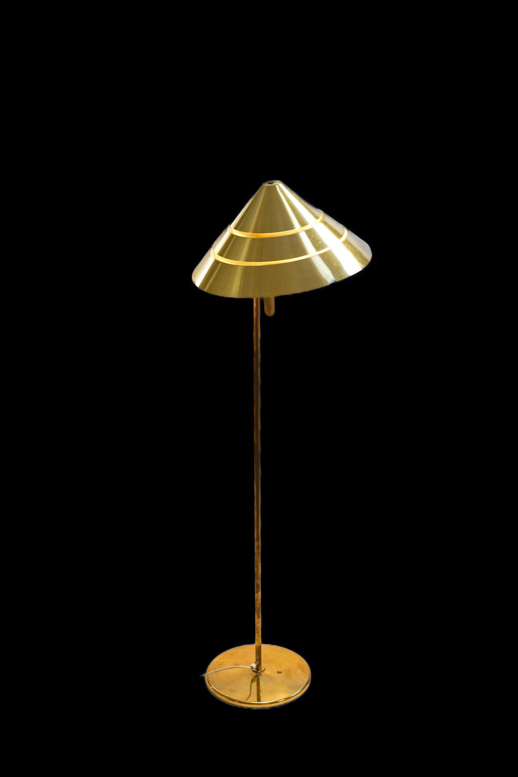 Hans Agne Jakobsson, brass floor lamp model Tropicana, circa 1970.