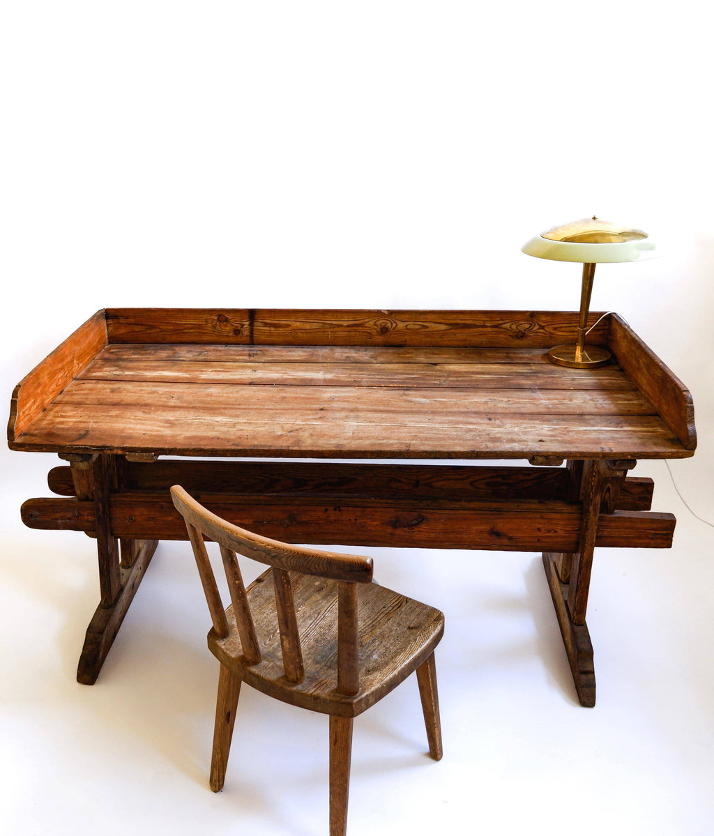Swedish Antic console table in pine, late XIX century.