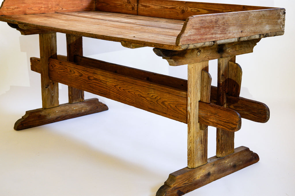 Swedish Antic console table in pine, late XIX century.