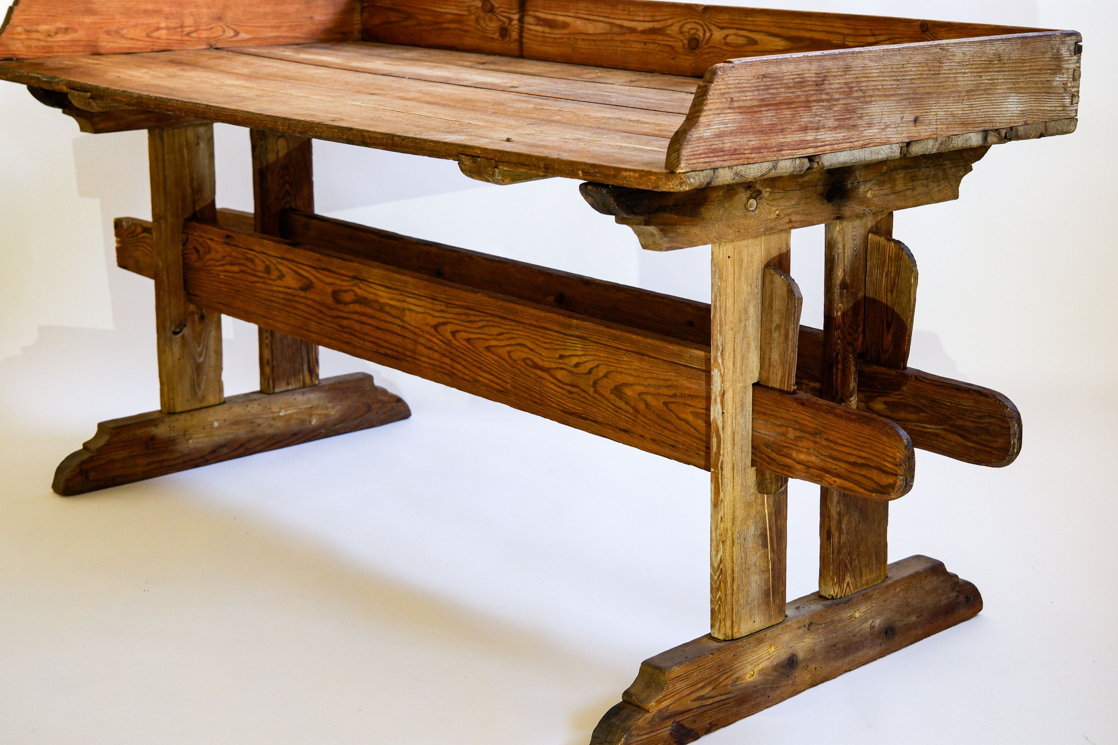 Swedish Antic console table in pine, late XIX century.