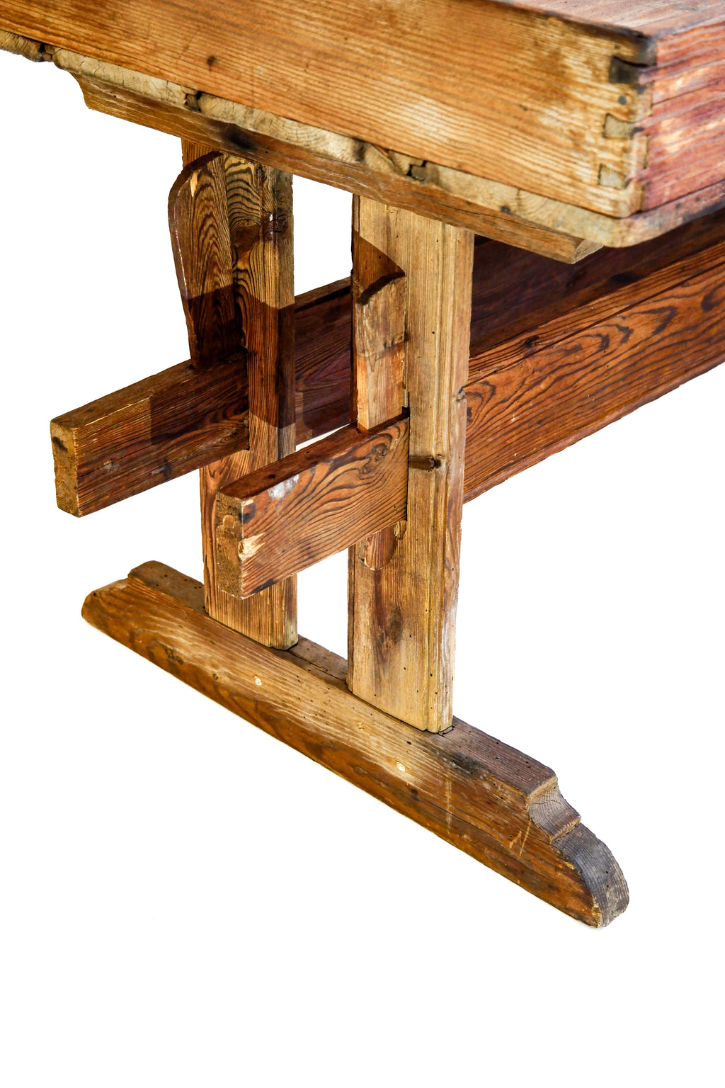 Swedish Antic console table in pine, late XIX century.