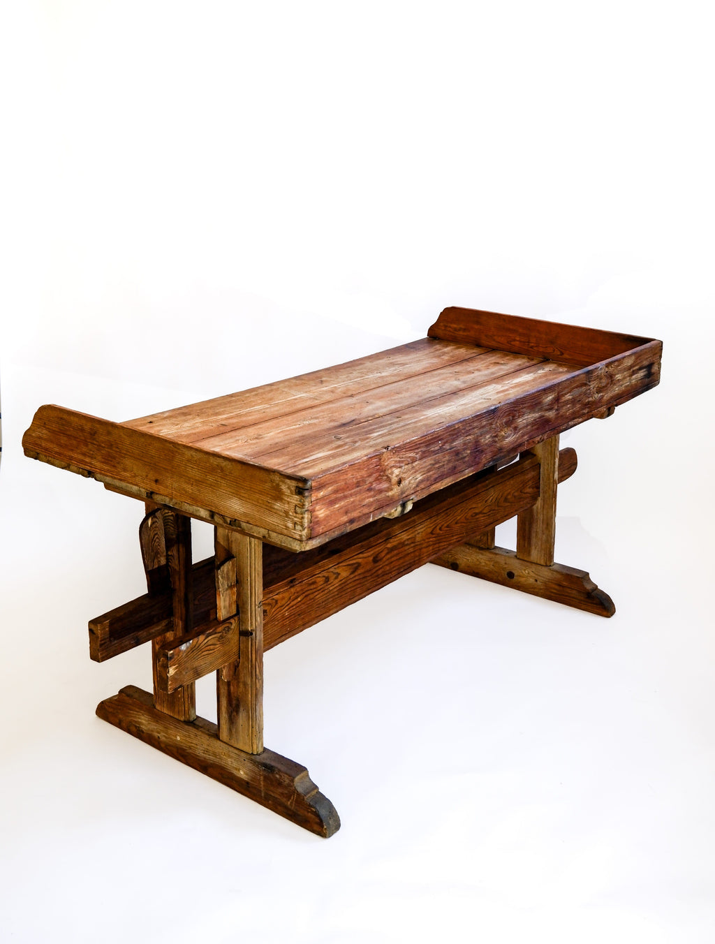 Swedish Antic console table in pine, late XIX century.