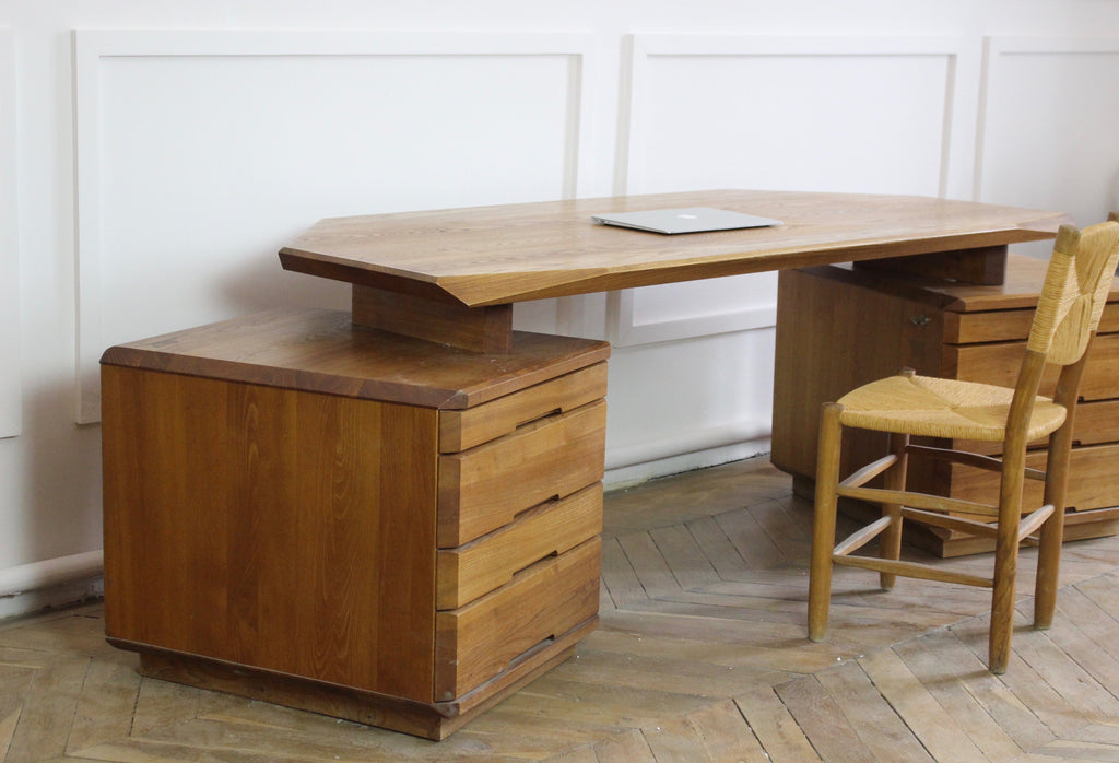 Pierre Chapo, large desk model B40, 1980.